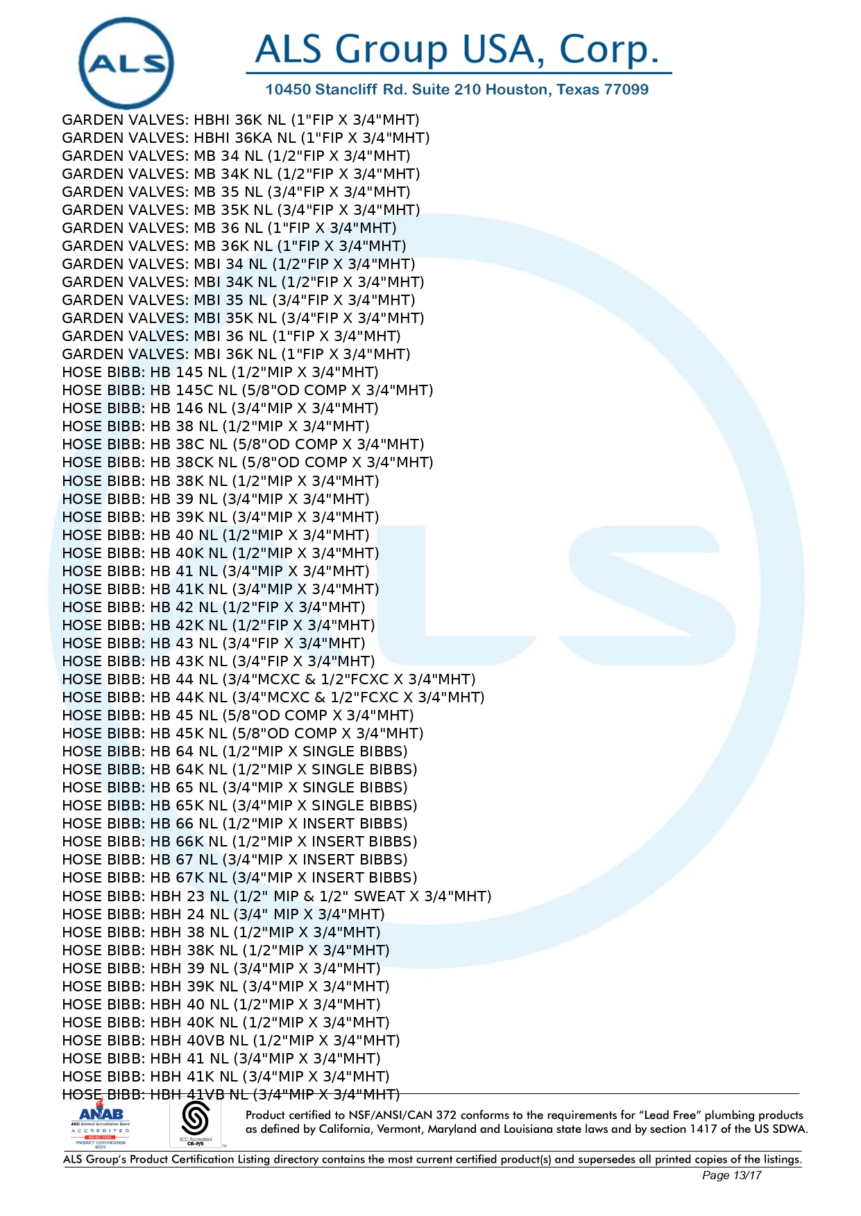 NSF_ANSI_CAN 61-9-13